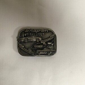 Snap -On Tools Salutes 40 Years Of Corvettes Belt Buckle Limited Edition Trucker